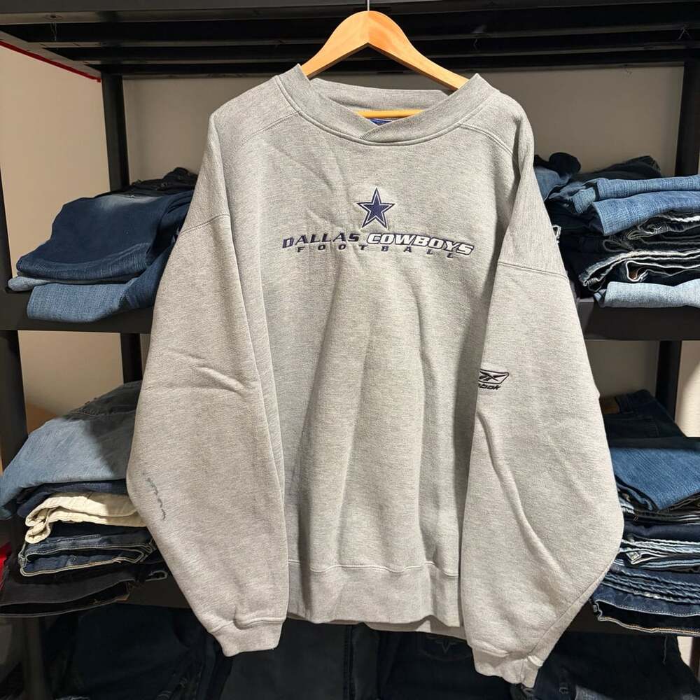 2000s Reebok Dallas Cowboys Sweatshirt XL Gray NFL Football